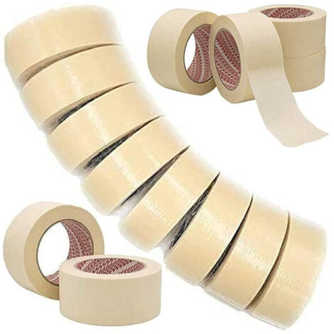 Ruban De Caoutchouc Professionnel 6 Rouleaux 50x50 Mt Pour Masques De Peinture (1/3)