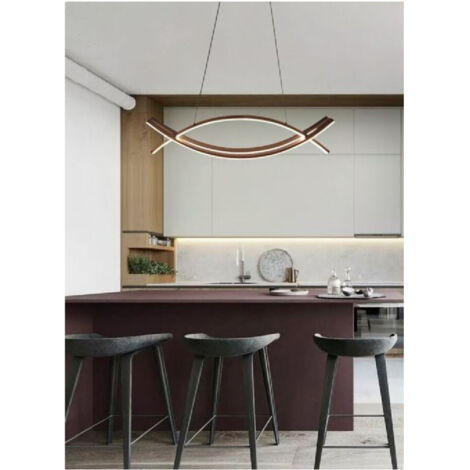 Lustre De Plafond Moderne 2 Lignes Courbes Croisées Lumière Chaude 3000k Lp-27n (1/2)
