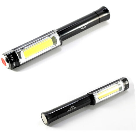 Torche Led Cob Lampe De Secours Led Portable Bande Cob Aimant De Travail Q5 (1/3)
