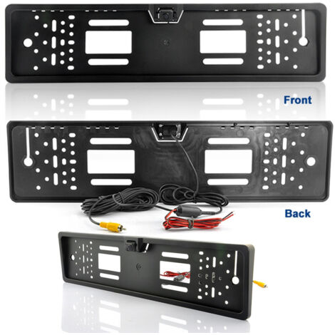 Support De Plaque D'immatriculation Avec Caméra De Recul Caméra De Recul 4 Led Vision Nocturne 170° (1/5)