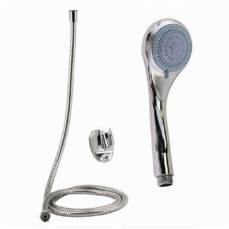 Kit Douchette Multi-jet Pommeau De Douche Flexible De Bain 1.5m Support 79978 (1/2)