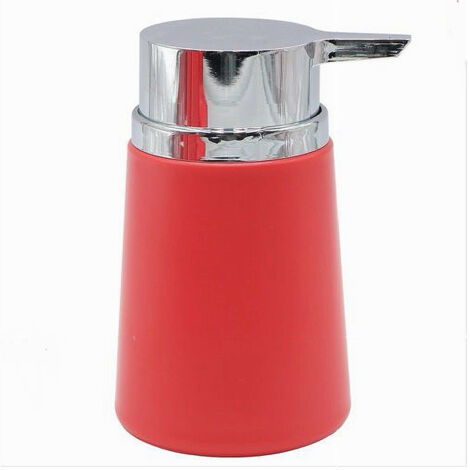 Dispenser Porta Sapone Liquido Accessori Arredo Da Bagno Rosso In Plastica 69941 (1/3)