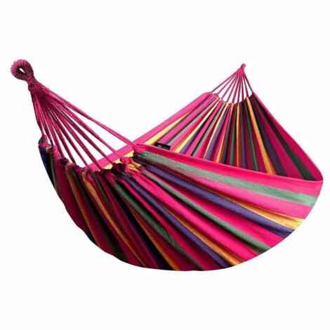 Amaca Da Giardino Singola In All Cotone Campeggio 200x80cm Multicolore (1/2)