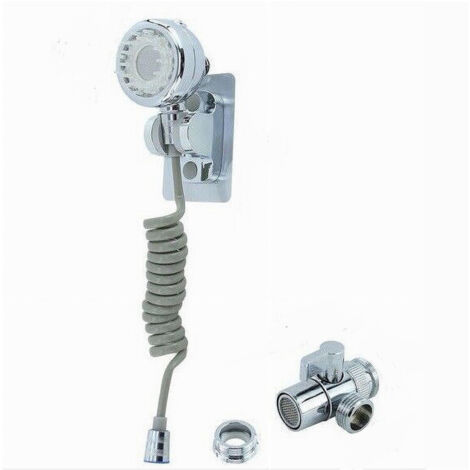Kit Doccetta Per Lavandino Soffione Bagno Con Supporto Staffa Deviatore Laccio 87499 (1/2)