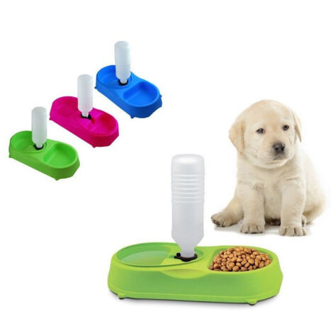 Distributeur D'eau Et De Nourriture Pour Chien Chat Eau Nourriture Gamelle Chiens Chats (1/2)