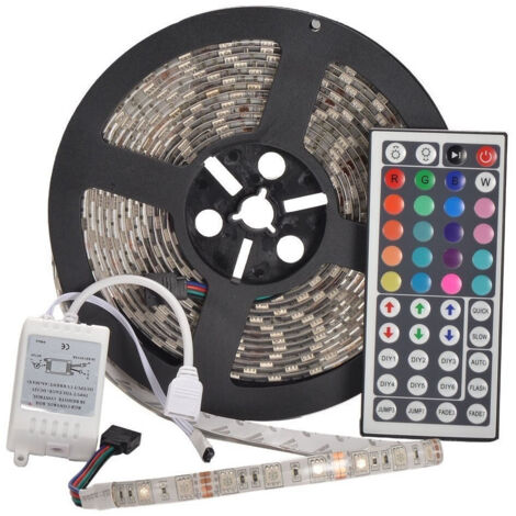 5m étanche 300 X 5050 Smd 12v Dc Bande Led Flexible Rgb (1/2)