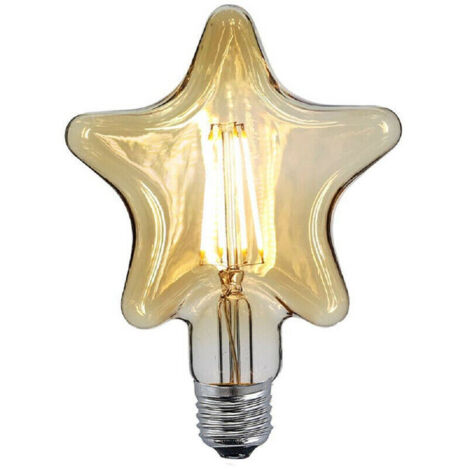 Lampadine Filament étoile Ambre E27 4 Watt Style Vintage Rétro Décoratif St-oc (1/2)
