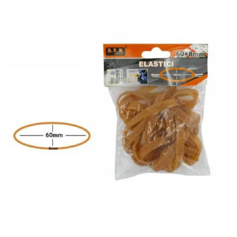 2 Paquets De Sangles élastiques En Caoutchouc Souple De 40g Mesurant 60x8 Mm 53693a (1/2)