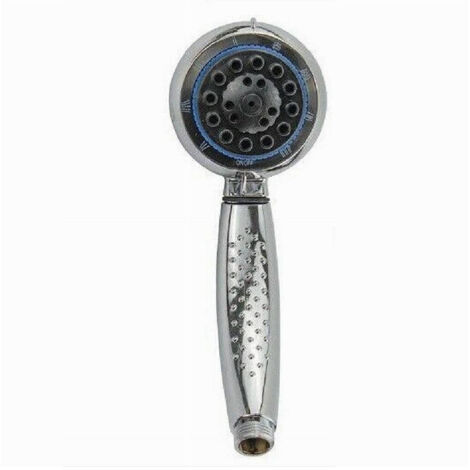 Doccino Soffione Doccia Cornetta Rotondo 21x8cm Modern 69089 (1/2)