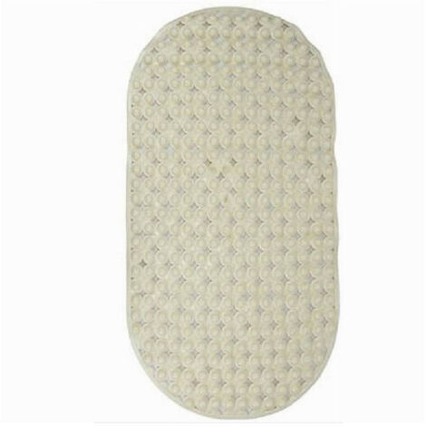 Tappen Tappetino Pvc Ovale Antiscivolo Vasca Bagno Doccia 69 X 36cm 79747 Beige (1/2)