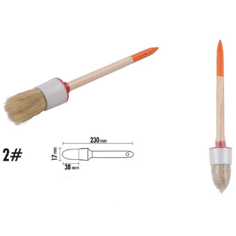 Pennello Maniglia Pittura En Legno Setole Natural A Tonda 38 Mm 2" 90289 (1/2)