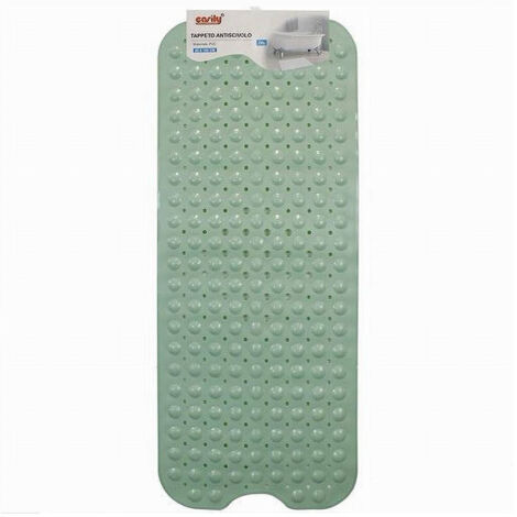 Tapis De Bain Antidérapant 100 X 40 Cm Pvc Tapis De Douche 79740 Vert (1/2)
