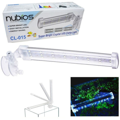 Lampe Led Plafond Aquarium 4w Verre Réservoir Bord Lumière Plantes Poissons (1/5)
