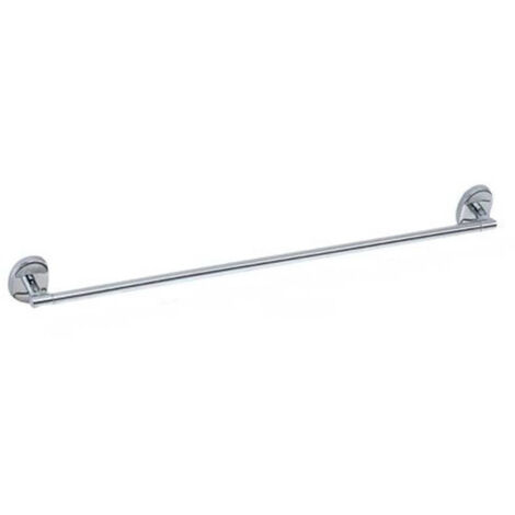 Porte-serviettes En Acier Salle De Bain Fixation Murale Par Vis Ou Colle 60 Cm 52000 (1/2)