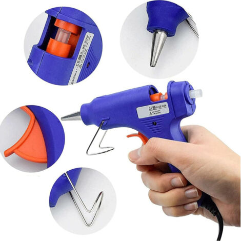 Pistolet à Colle Chaud 60w Colle électrique Avec 5 Bâtonnet Thermocollane (1/4)