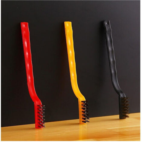 Set Di 3 Spazzole In Nylon Antiruggine Per Pulizia Del Filo Di Acciaio Per Stufe (1/5)