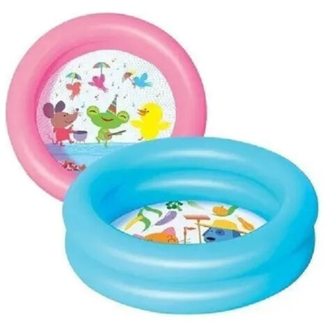 Piscine Enfants 2 Ans+ Bébé 2 Anneaux Fond Dessiné 61x15cm 2 Couleurs 51061 (1/5)