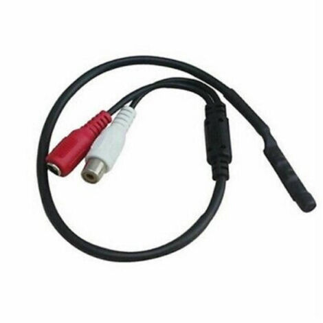 Microphone Pour Caméra De Surveillance Vidéo Moniteur Dvr Audio 25 Cm 12v Mic-10 (1/2)