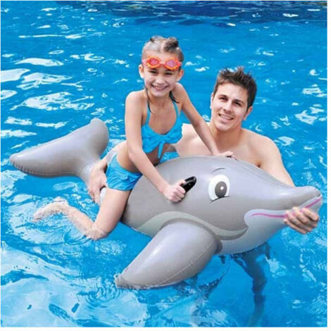 Delfino Gonfiabile Gallgiante Avec Maniglie 152x90cm En Pvc (1/2)