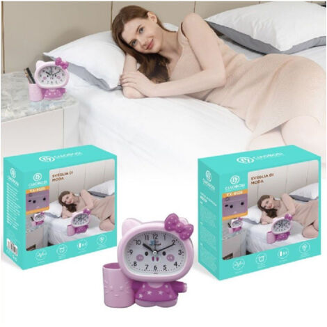 Réveil Analogique En Forme De Chaton Avec Porte-stylo Tx-9126 (1/5)