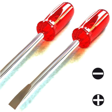 Set 2 Chaciavite 1 Fixe 1 étoile 6x175mm Gravite Avec Manche Caoutchouc Ergonomique (1/2)