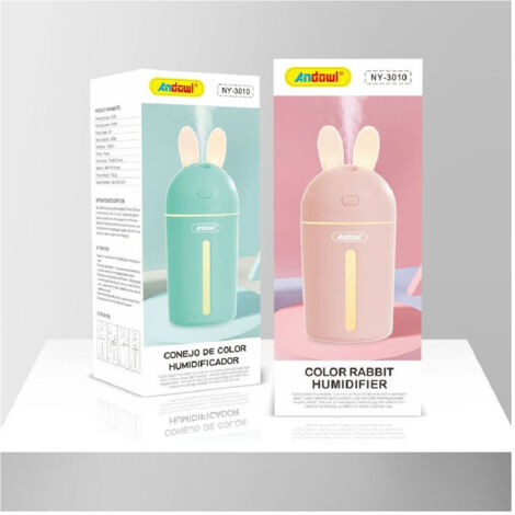 Diffuseur D'arômes, Humidificateur, 35 Ml/h, Usb, Veilleuse, Voiture, Maison, Lapin, Ny-3010 (1/5)