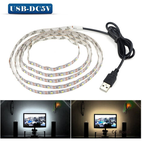 Ruban Led Jaune 90cm Avec Connexion Usb Pour Rétroéclairage Tv (1/5)