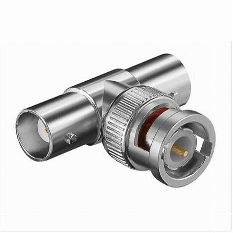 Adaptateur De Vidéosurveillance Bnc Mâle Vers Double Femelle Maxtech C-bnc09 (1/3)