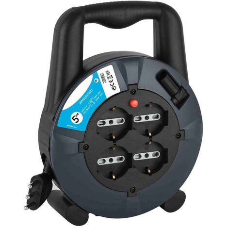 Electrical Programme 5 Mt Avvolgicavo 4 Schuko Polivalenti Spina 16a (1/3)
