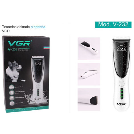 Tondeuse électrique Professionnelle Pour Animaux, Rechargeable Par Usb, Fonctionnant Sur Batterie V-232 (1/5)