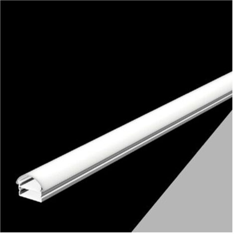 10 Pz Profilo In Alluminio Bombato A Plafone Sezionabile 2mt Per Strip Led Al-01 (1/4)