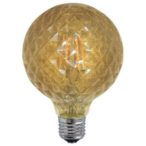 Ampoule à Filament Sphère Ambre E27 4w Style Vintage Rétro Lumière Décorative Td-oc (1/2)