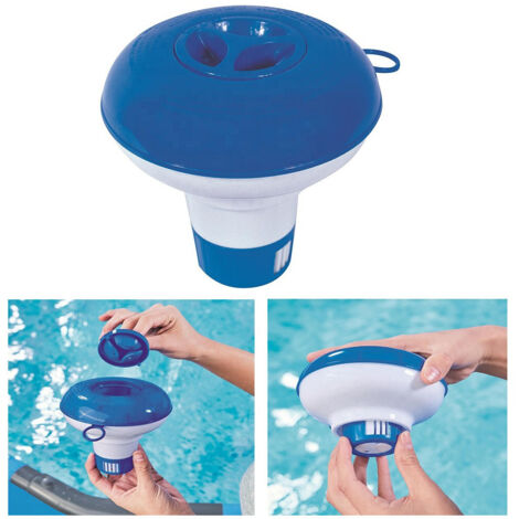 Dispenser Galleggiant 12,7cm Per Compresse Cloro Piscina Vasche 58210 (1/3)