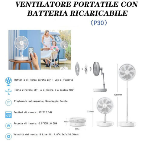 Ventilator Portatia With Recarical Batteria P30 Design (1/5)
