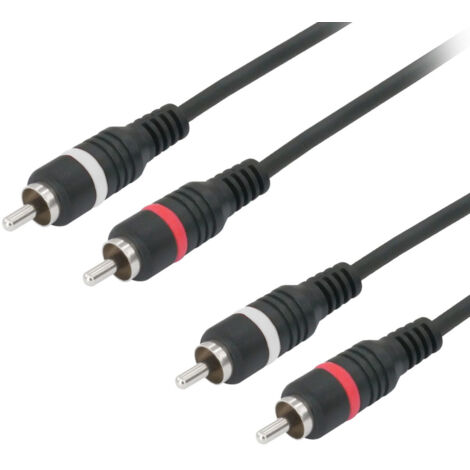 Cavo Bipolare Rca Audio Video Stereo 2 X Rca Maschio/maschio 1,5 Metri Rca-r02 (1/4)