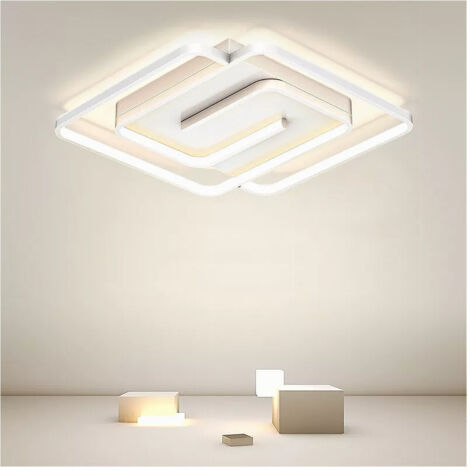 Copy Of Lampadario A Sospensione Led 48w Esagonale Effetto Cristallo Moderno Bianco 31838 (1/3)