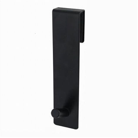 Gancio Per Box Doccia Appendi Asciugamano Accappatoio Bagno 4x13.5 Cm Nero 87769 (1/5)