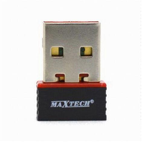 Usb Adapter Wireless Nano 150mbps Wifi Pour Pc Notebook Antenna Maxtech Wi-fip001 (1/3)