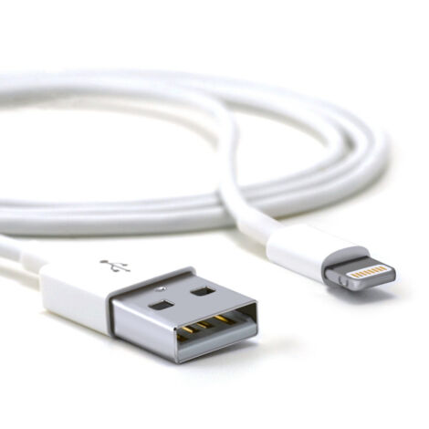 Câble Usb 1 Mt Pour Transmission De Données Et Chargement Iphone 6 - 7 Plus Ipad (1/2)