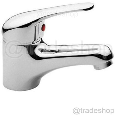 Chrome Home Mixer Lavabo Salle De Bain Complet Avec Kit De Montage 1021-2 (1/2)