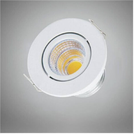 Faretto 1 Led Cob Incasso 3 Watt 270lm Orientabile Luce Calda Fredda Naturale Blanc (1/4)
