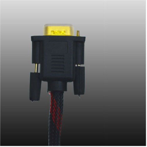 Cavo Vga/vga Maschio-maschio 5mt Retinato 15 Pin Filo For Pc Tv Maxtech Vga-rt5m (1/2)
