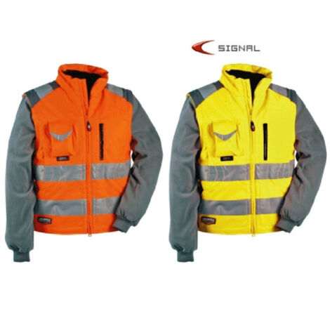 Gilet Rembourré Signal Cofra Veste De Sécurité De Travail Réfléchissante    60   Jaune (1/2)