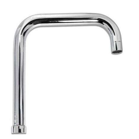 Bec De Remplacement Carré Pour évier Chrome Poli 26cm