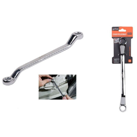 Poligonal Key Double Curva 20-22mm Anello In Stella Cromato 91697 (1/2)