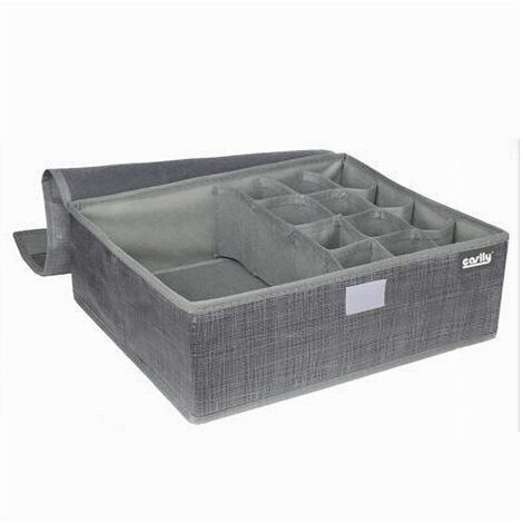 Rangement Tissu Rangement Bac A Linge 13 Places 35x25x11cm 69721 (1/4)