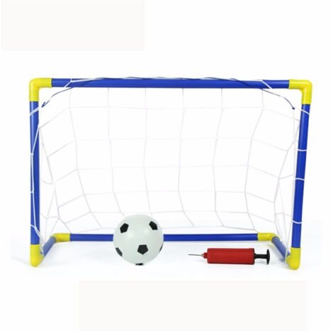 Lot De 2 Buts De Football Avec Filets 79x50x43 Cm Pour Enfants Usage Extérieur Avec Accessoires (1/5)