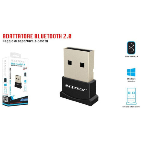 Bluetooth Usb 2.0 Micro Adattator Usb Pour Portatile Pda Cuffie Maxtech Bul-t001 (1/2)