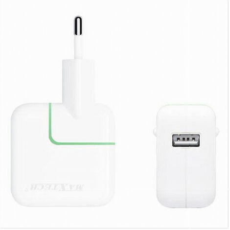 Caricabatterer Usb Ultra Ricarical For Smartphone 5v-2100ma Maxtech Ca-s011 (1/2)