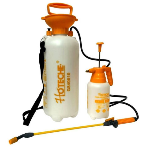 Pomp In Pression 8 Litries + Spruzzino Vaporizzatore Manuale 1 Litro (1/5)